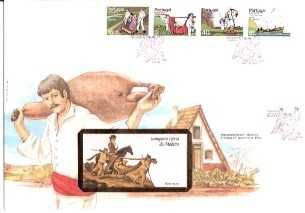 FDC Wallet 32 - Series 1679A-1682A TYPICAL TRANSPORTS OF MADEIRA - 1984