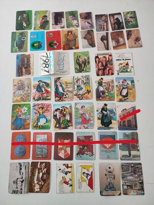 Álbum de Calendários de Bolso Antigos 1982 até 94