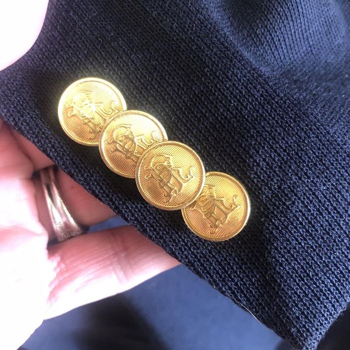 Трикотажний піджак жакет з монограмою жакет ralph lauren xxl-3xl