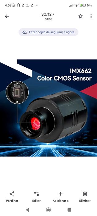 Câmara Astronómica Svbony SC311 Telescópio WiFi - Baixa de Preço