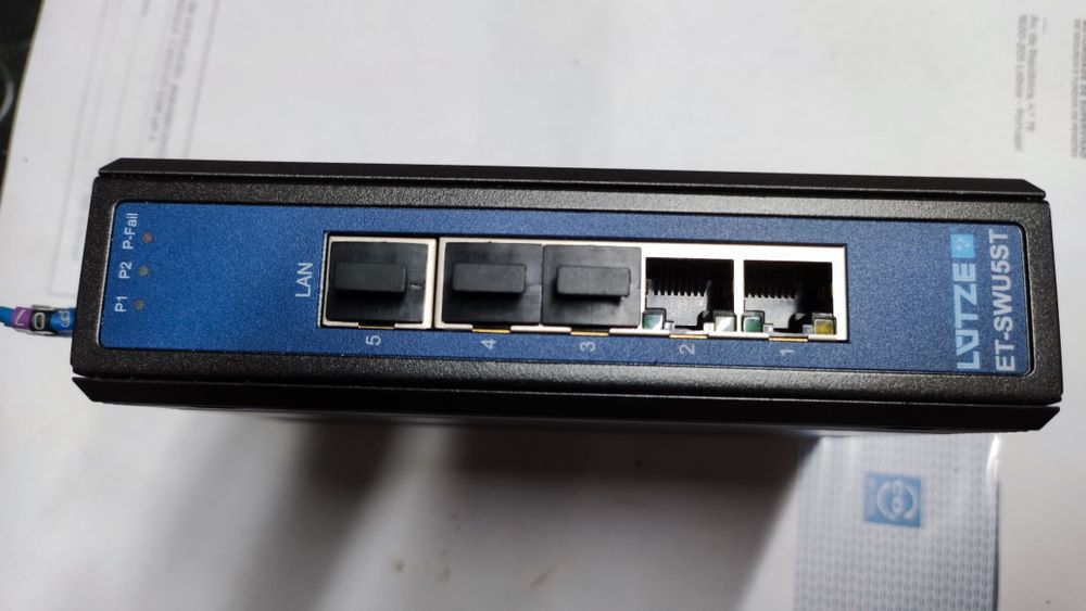 Router/switch industrial Lutze