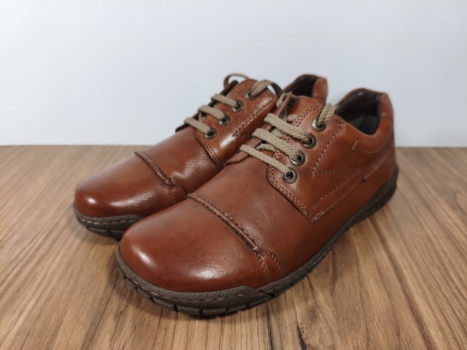 Buty Bama męskie skórzane brązowe półbuty r. 41 26 cm