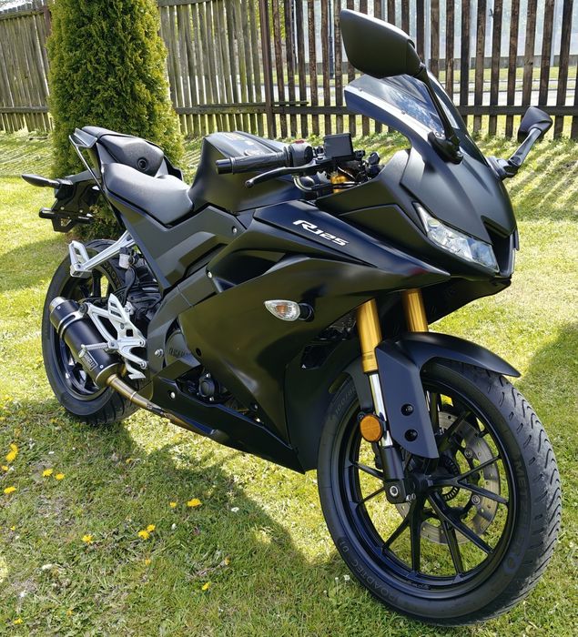 Yamaha R125 YZF-R 125 yzf125 *KPL. UKŁAD WYDECHOWY GIANELLI * PIĘKNA SZTUKA * Mt125 mt cbr cb125 cbf