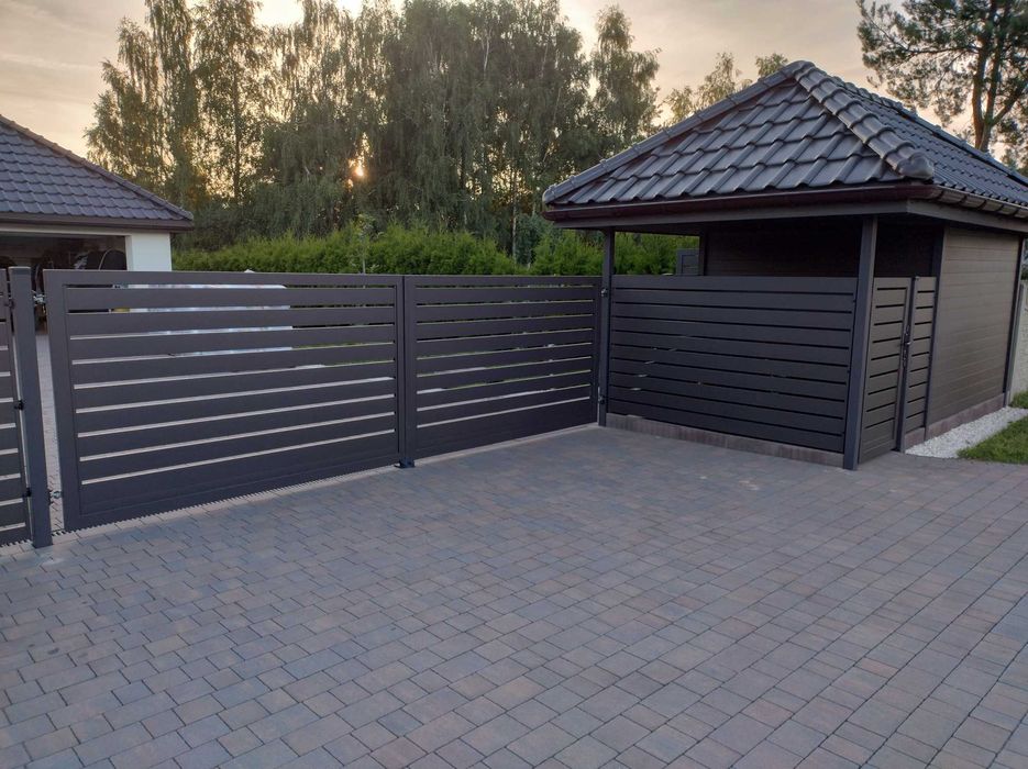 ogrodzenie palisadowe z montazem