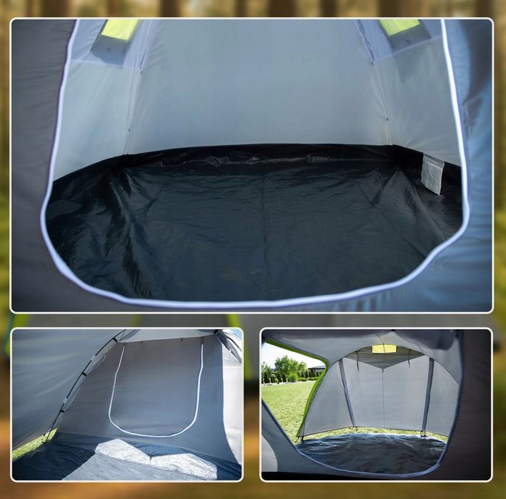 Namiot TURYSTYCZNY 4 os Rodzinny KEMPINGOWY Iglo Wodoodporny 225 cm