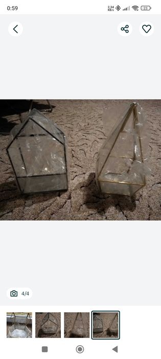 Lampiony szklane nowe ozdobne