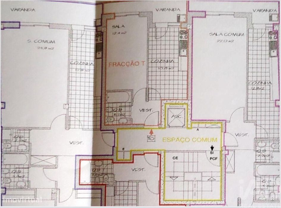 Apartamento T1 em Bonfim de 34,00 m2