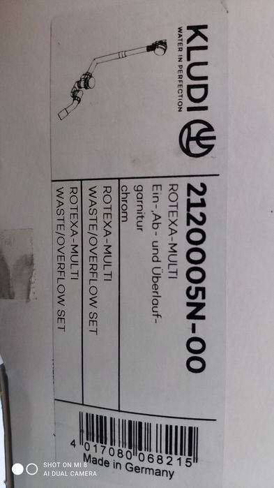 KLUDI ROTEKSA MULTI zestaw odpływowo-przelewowy G 11/2.