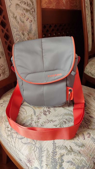 Сумка для фотоаппарата, Tucano Scatto Holster Bag, серая (CBS-HL-G).