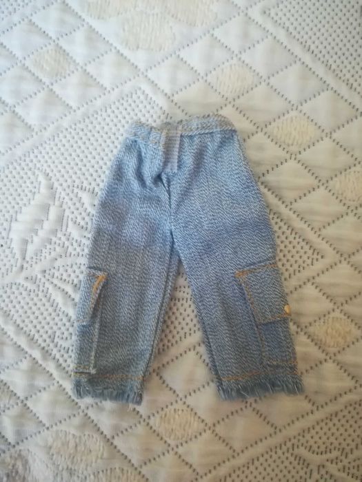 Calções de ganga para Boneca