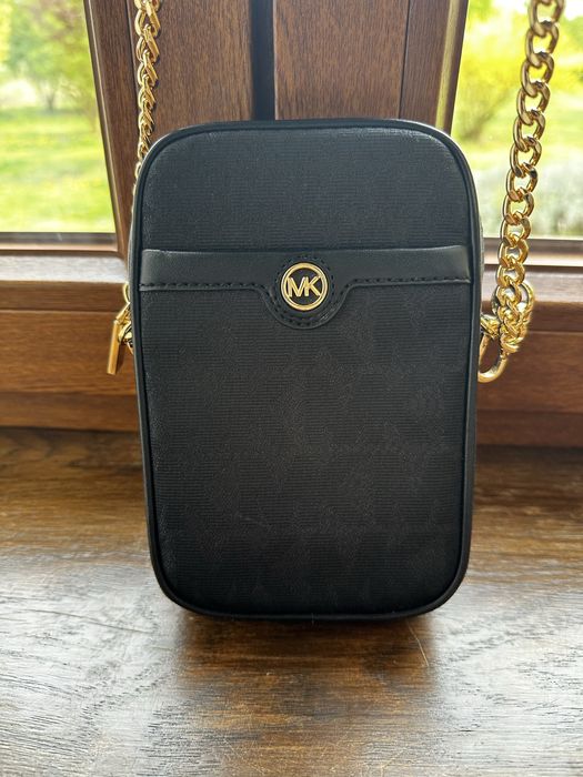 Czarna Torebka Telefon Michael Kors