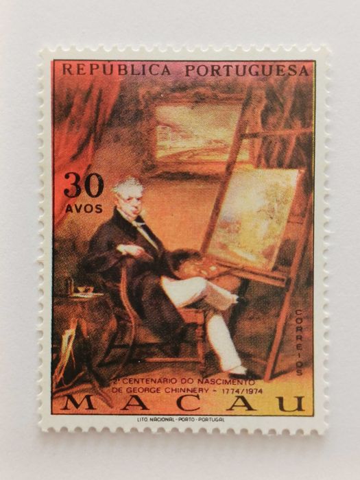 Filatelia - Macau - George Chinnery, 1974