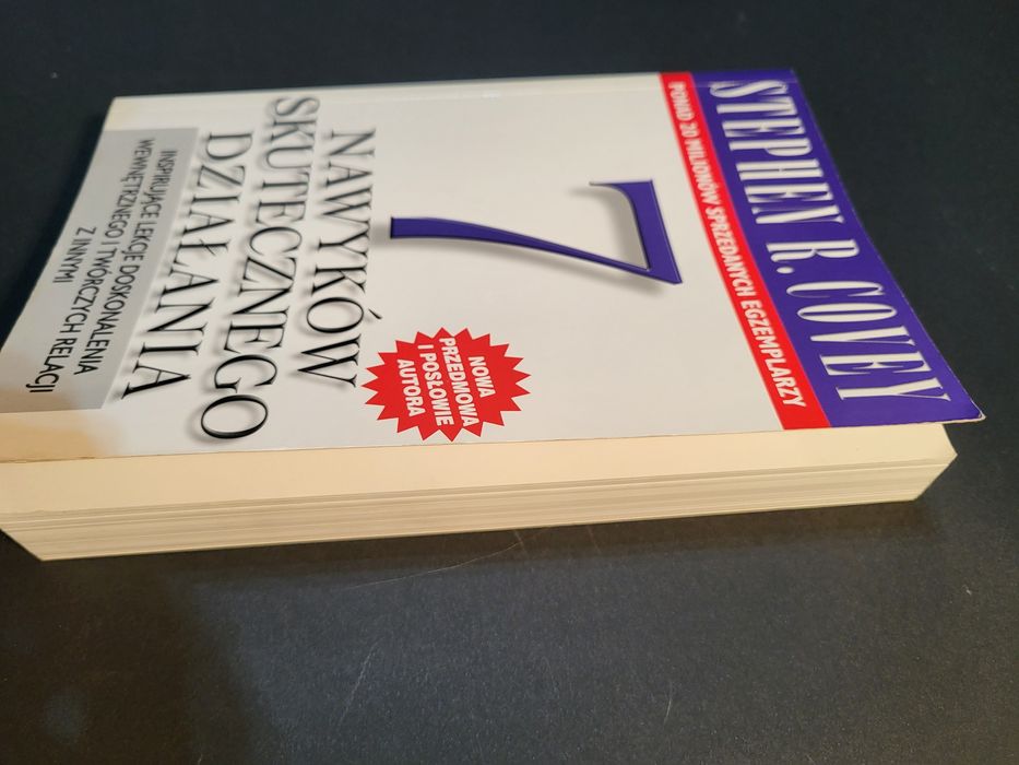 Książka 7 nawyków skutecznego działania.