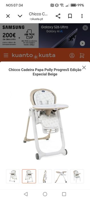 Cadeira Papa Chicco Polly Progres5