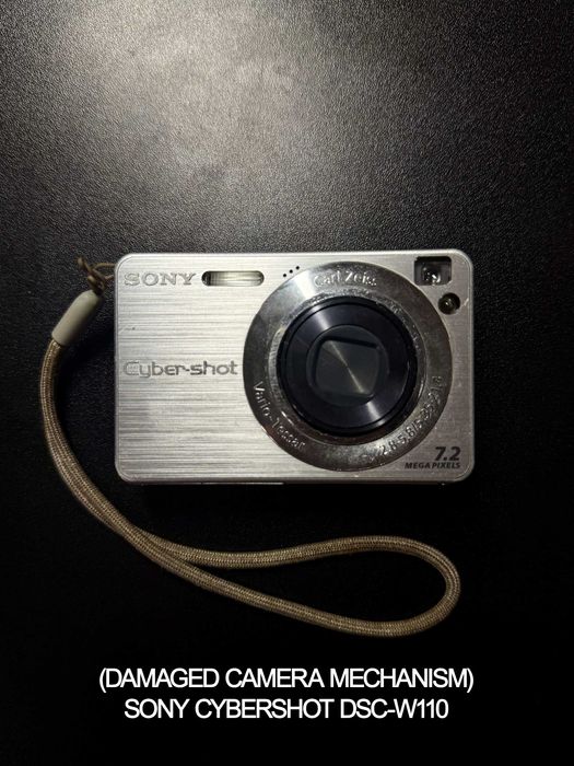SONY CyberShot DSC-W110 7.2MP Aparat cyfrowy | Do naprawy / na części