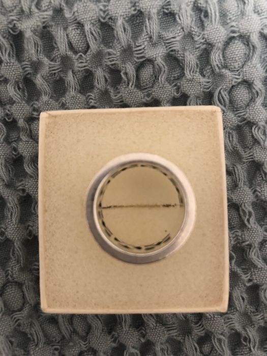 Anel de prata com dourado