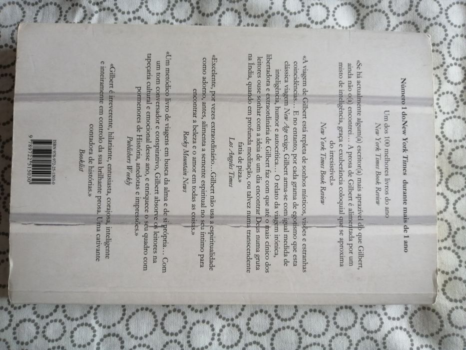 LIVRO , Comer ORAR e Amar