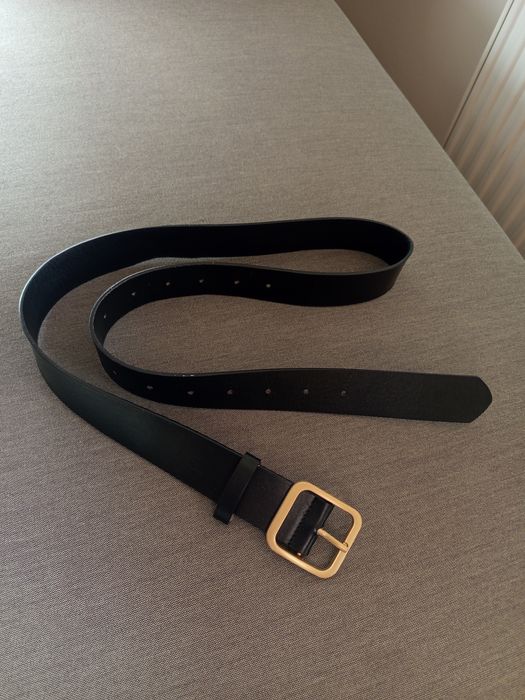 Czarny pasek do spodni