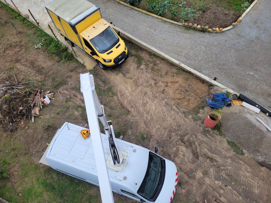 Renault master grua cesto