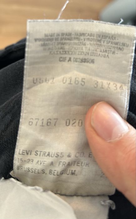 Jeansy Levis czarne