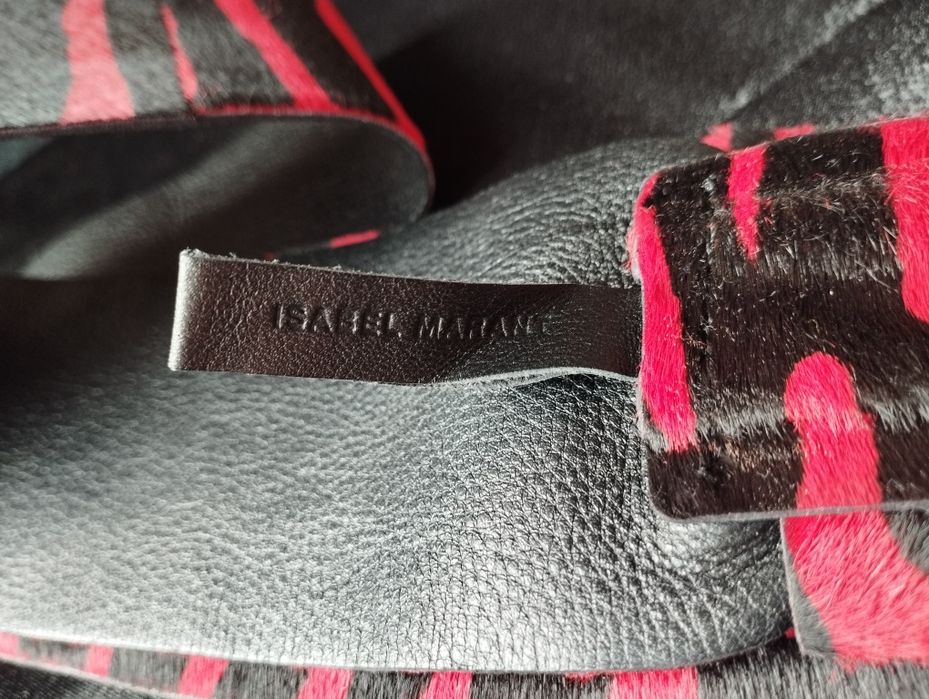 Pasek Isabel Marant skóra z włosiem