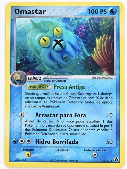 Omastar-carta pokemon