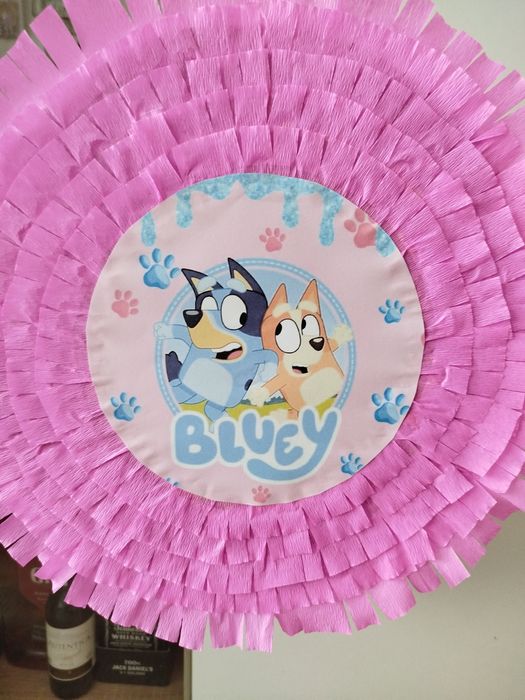 Piniata Bluey i Bingo różowa