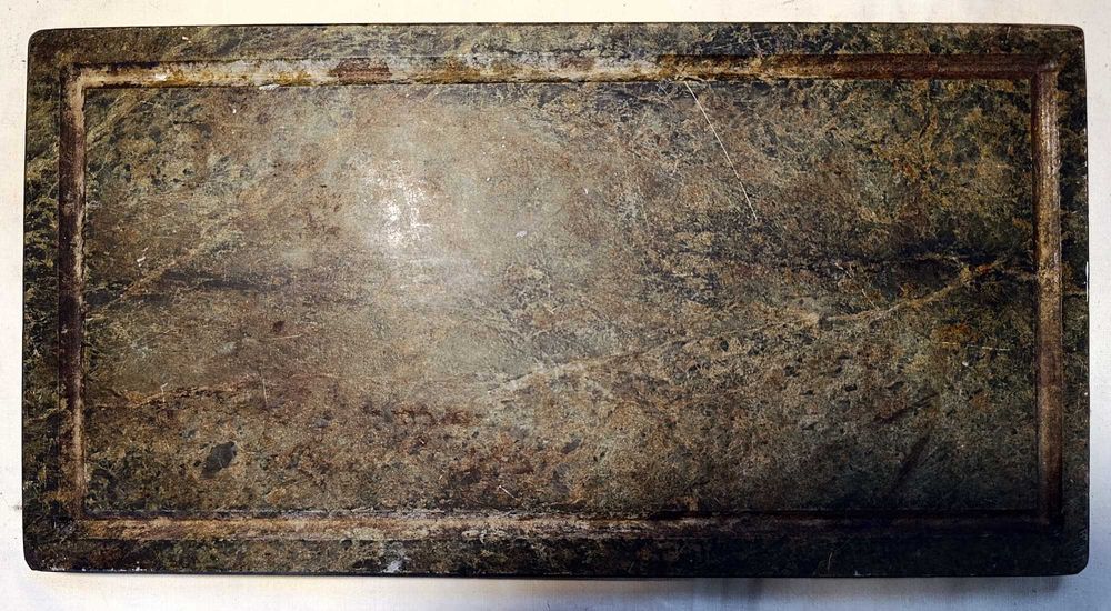 Stary blat marmurowy, podstawka marmurowa, płyta marmurowa