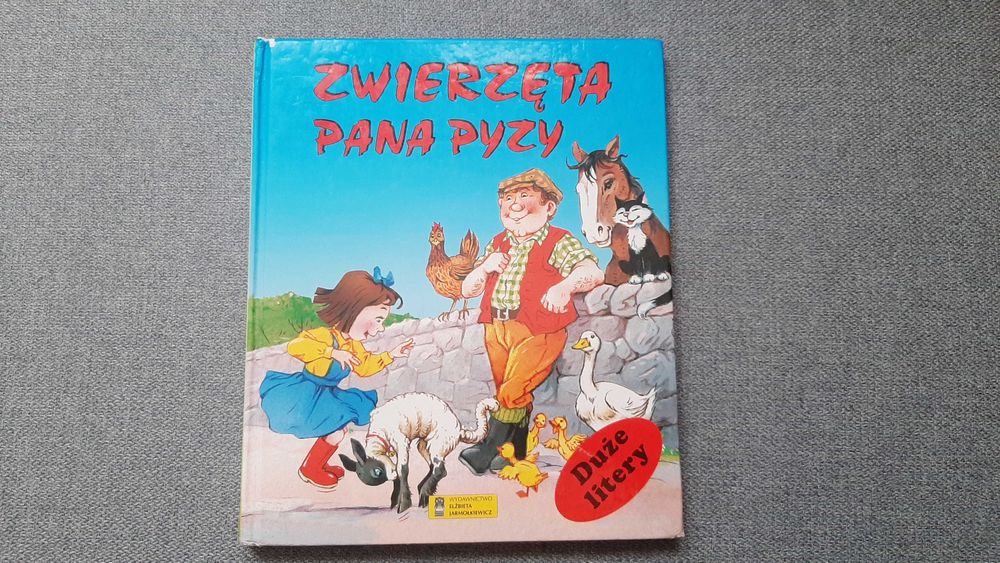 DUŻE LITERY Zwierzęta Pana Pyzy NAUKA CZYTANIA Zwierzątka na wsi