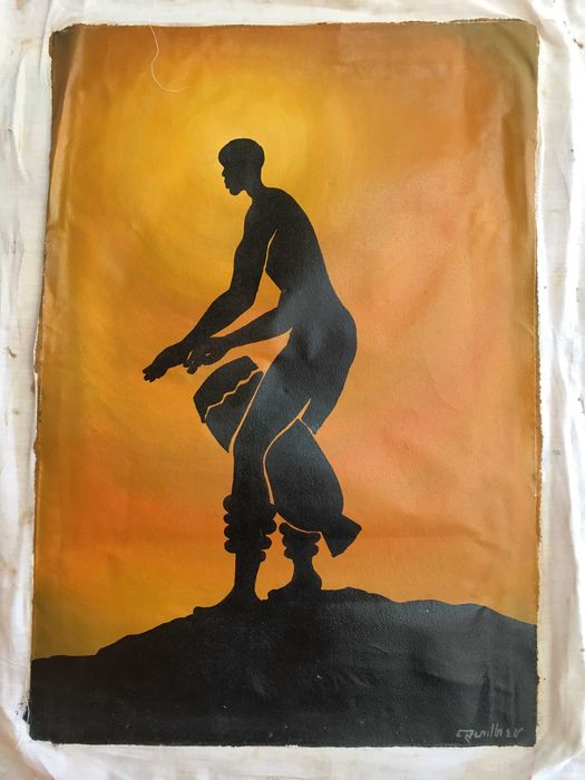 Telas africanas pintadas em Moçambique