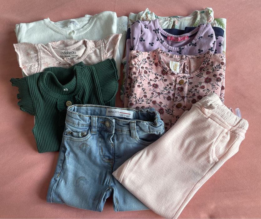 Ubrania dla dziewczynki rozmiar 86 Używane