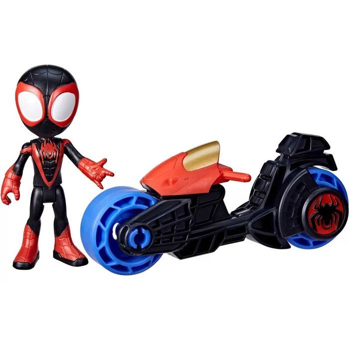 Spidey I Super Kumple Marvel Motocykl + Ruchoma Figurka Miles Morales