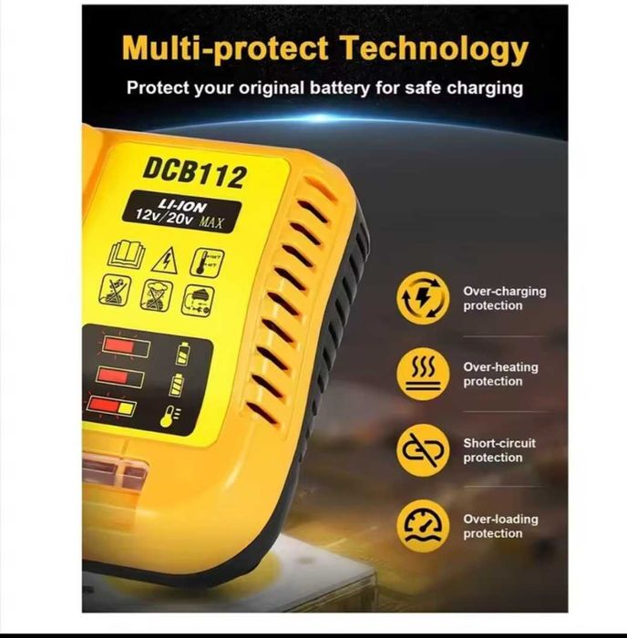Ładowarka Dewalt DCB112 2A 10,8 / 12 / 14,4 / 18 V / 20 V