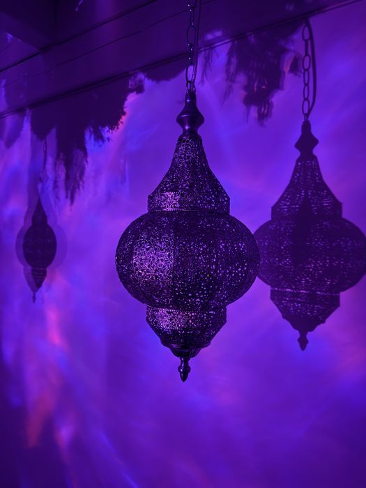 Zestaw 2 indyjskich lampek wiszących | orientalne / boho