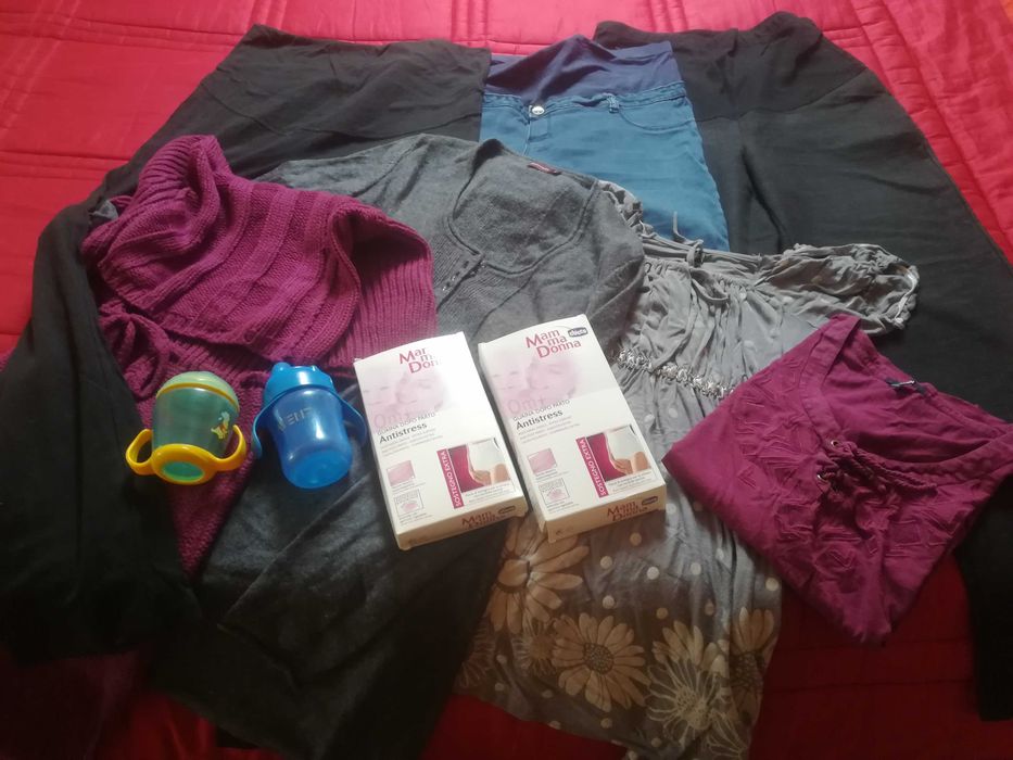 Cały zestaw ubrania ciążowe rozmiar L-M