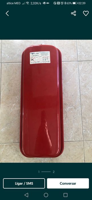 Vasos de espaçao para caldeiras