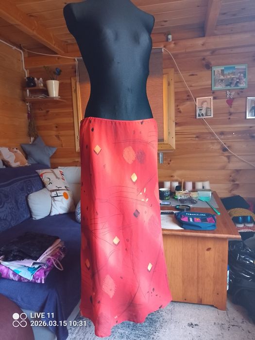 Spódnica damska z elastycznym pasem  44 cm
