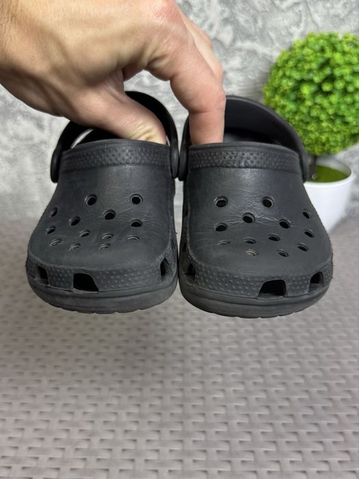 Crocs кроксы сандали C8-9 25-26 размер детские черные