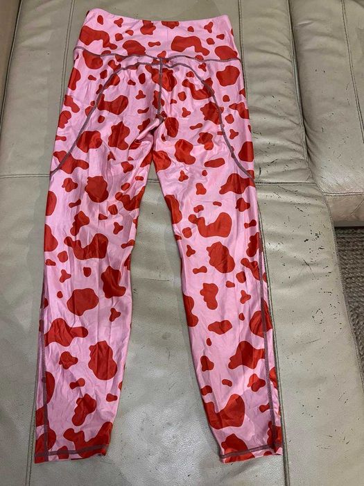 Яскраві нові рожеві спорт лосини з топом shein