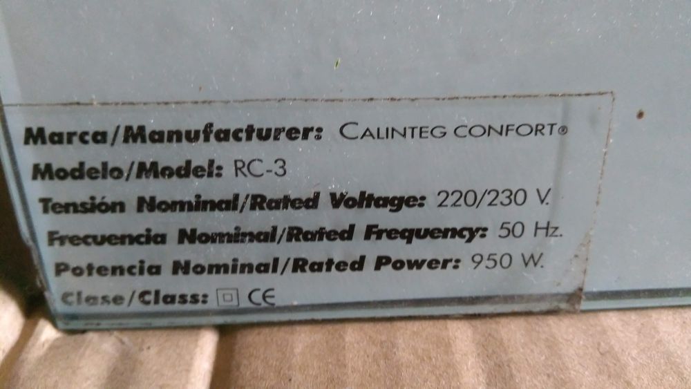 Emissor térmico de parede 950W