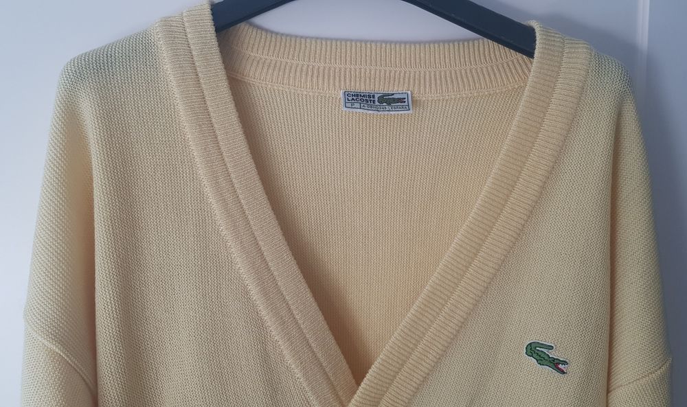 Lacoste żółty sweter męski M/L