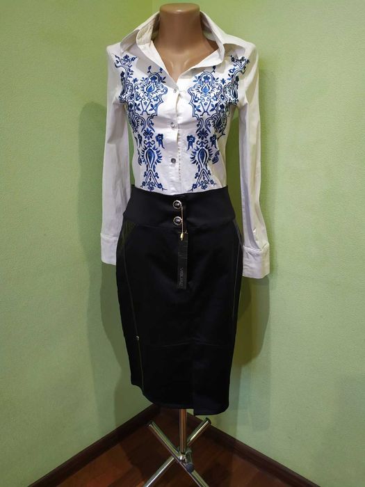 Юбка-карандаш черная офисная 48р новая