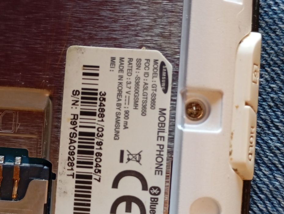 Samsung model GT 3650 działa