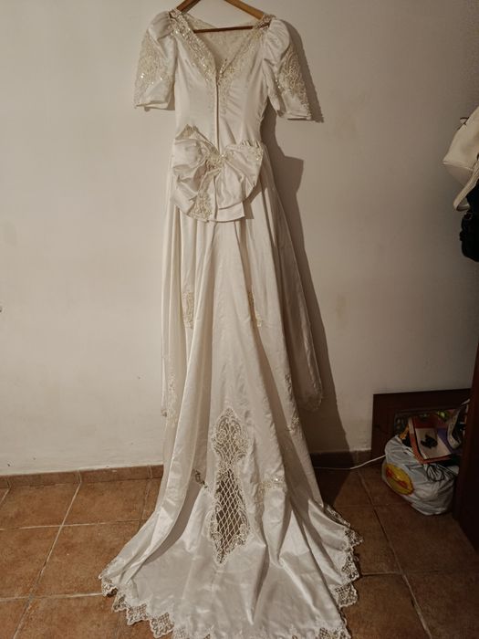 Vestido de noiva em cetim