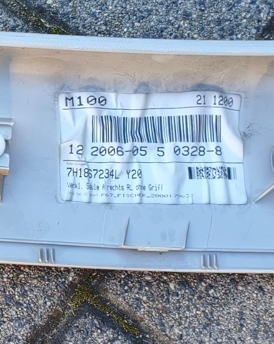 Osłona słupka A prawa VW T5