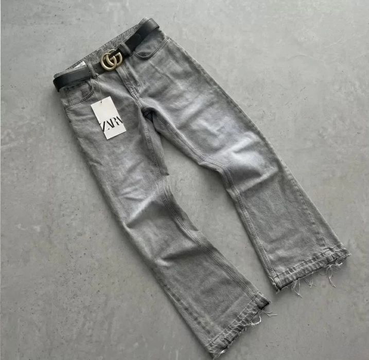 Джинсы zara flared type серые новые ‼️ Подарунок ‼️