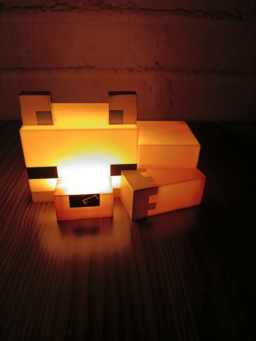 Lampka nocna Minecraft Fox Lisek