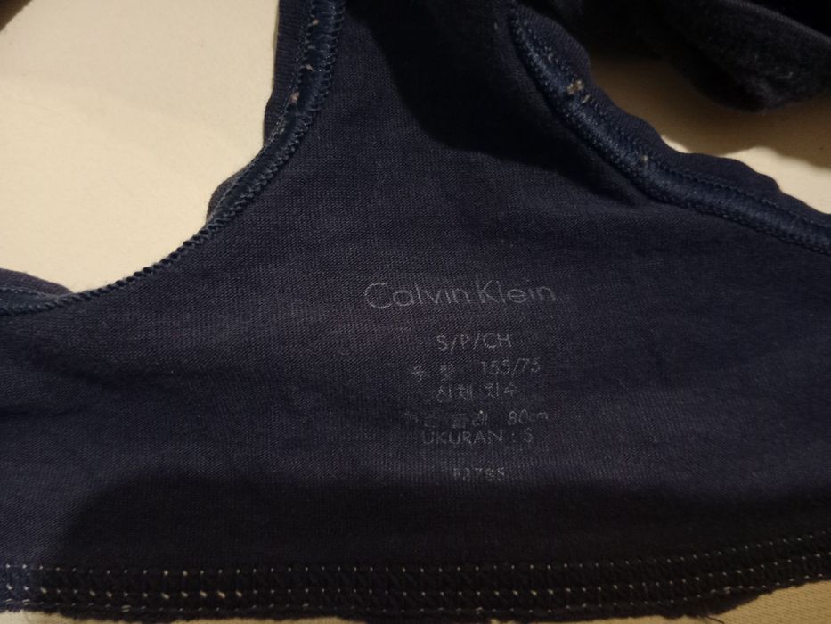 CK granatowy stanik sportowy Calvin Klein S 36