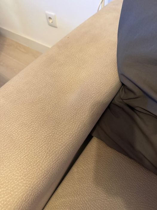 Sofá Bege com chaise long
