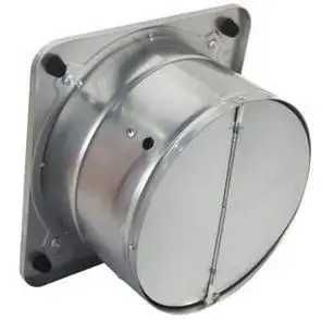 Вентилятор осевой металл, мощный, с обратным клапаном НОК 150-400мм